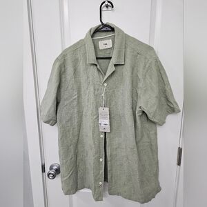 NWT Folk Gabe Shirt- Light Sage XL